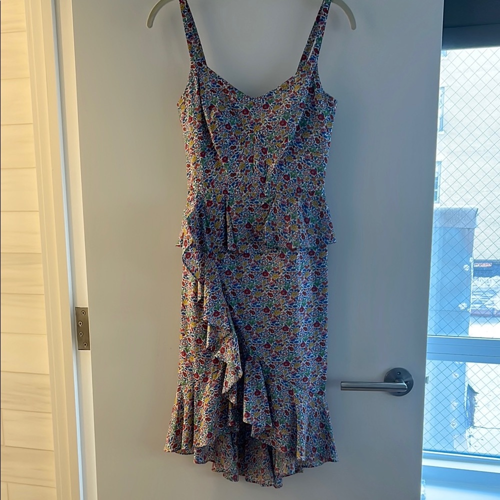 Floral Ruffle Dress - J Crew Liberty print